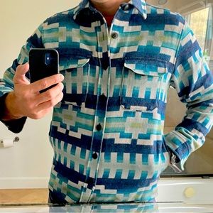 Pendleton Thomas Kay Pino trail jacket- quilted wool Indian print jacket